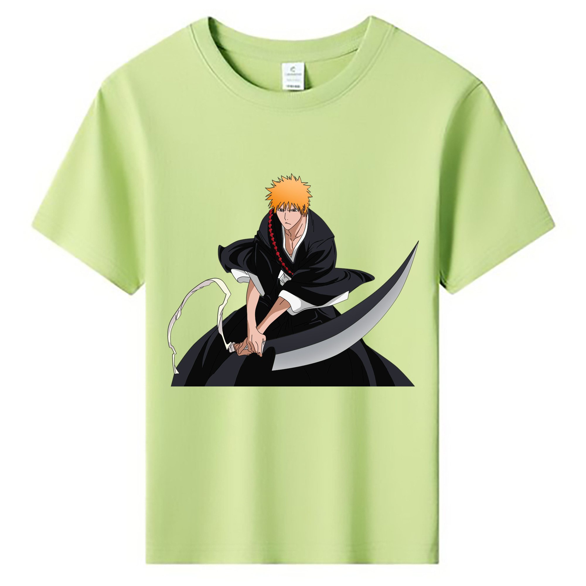 （画像用） ブリーチ 黒崎一護（くろさき いちご）BLEACH Kurosaki Ichigo 綿100％キッズTシャツ（フロントプリント）